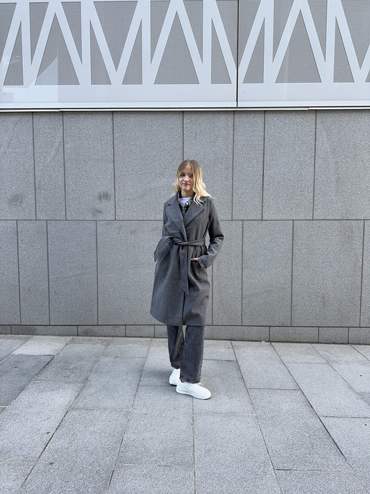 VMFORTUNEAYA Coat - Medium Grey Melange