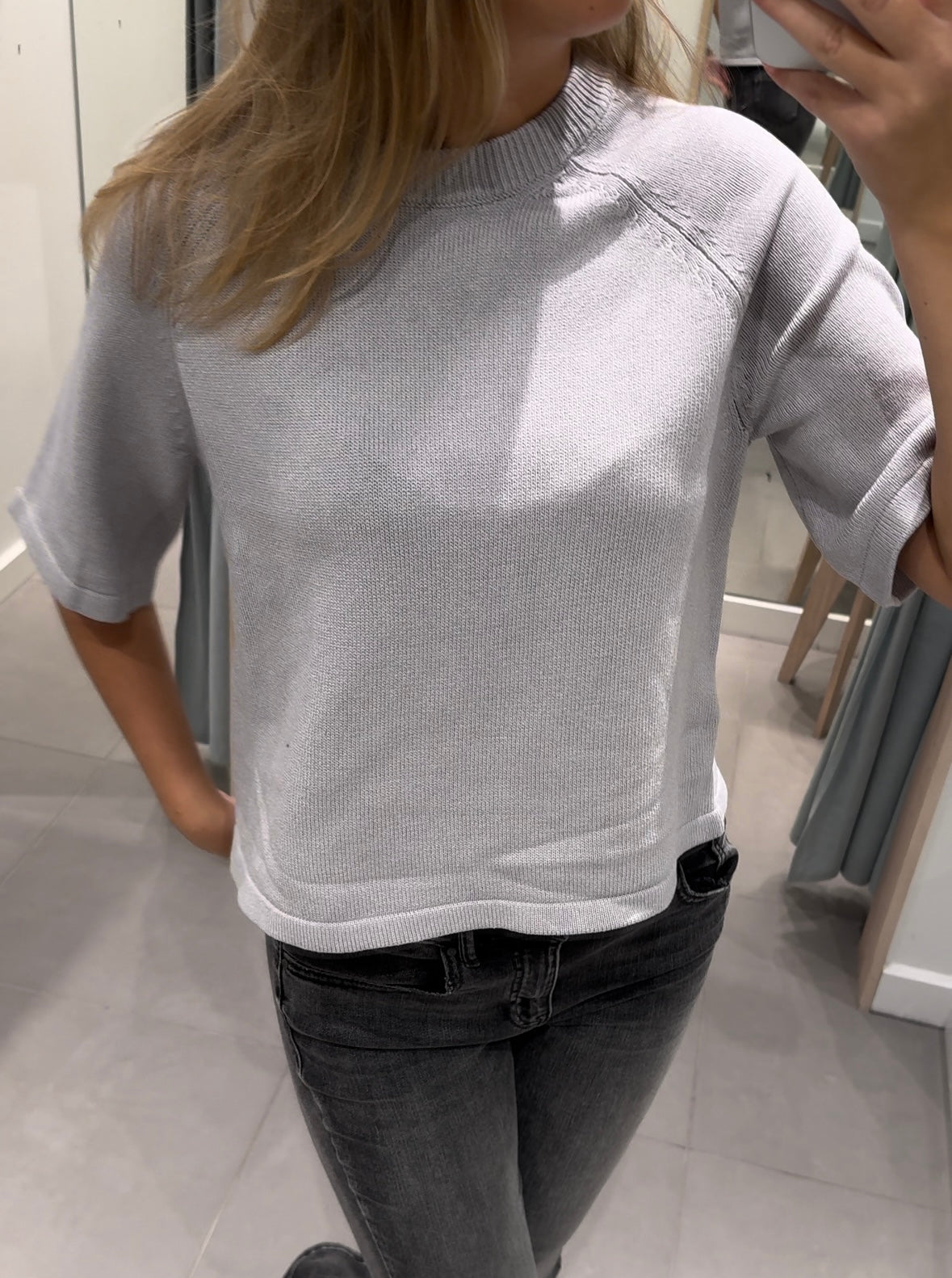 VMMELANIA Pullover - Light Grey Melange